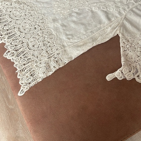 Beautiful Vintage Embroidered 100% Cotton Top unbranded L - Picture 11 of 11